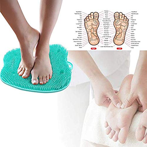 Cepillo de pie de silicona Scrubber Masajeador Cepillo de pie de ducha Limpieza profunda Exfoliar Spa Aumenta la circulación