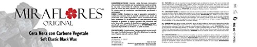 Cera depilatoria negra brasileña en tarro de 400 ml - Depilación indolora sin rayas para el cuerpo, axilas, piernas, área de bikini