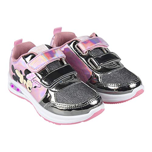 CERDÁ LIFE'S LITTLE MOMENTS Cerdá-Zapatilla con Luces Minnie Mouse de Color Rosa, Niñas, 28 EU