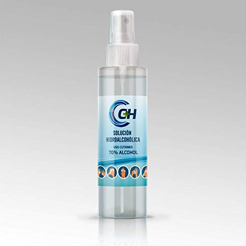 C+H Solución hidroalcohólica de uso cutáneo | 6 unidades de 150ml cada una | Desinfección en spray | Hidroalcohol para manos y otras superficies.