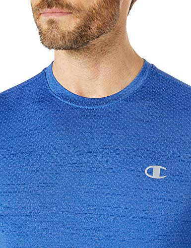 Champion Vapor Mesh tee Camiseta, Navegar por la Web Heather, XL para Hombre