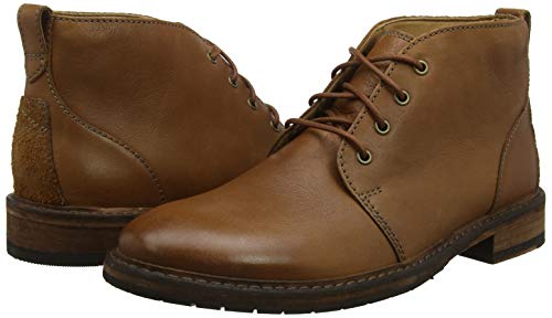 Clarks Clarkdale Base, Botas clásicas. Botines Chukka, Braun Dark Tan Lea, 42 EU