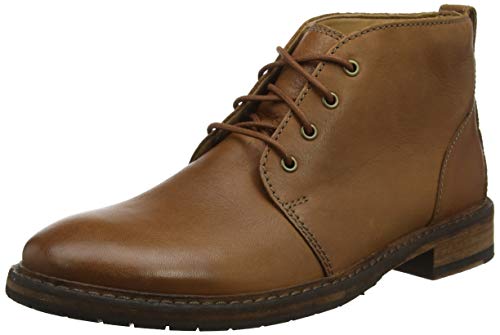 Clarks Clarkdale Base, Botas clásicas. Botines Chukka, Braun Dark Tan Lea, 42 EU