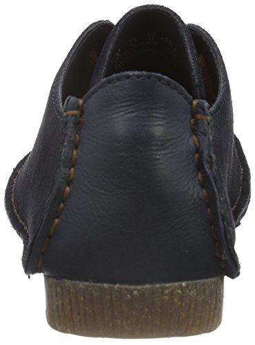 Clarks Janey Mae Zapatos de cordones derby Mujer, Azul (Navy Suede), 36 EU (3.5 UK)