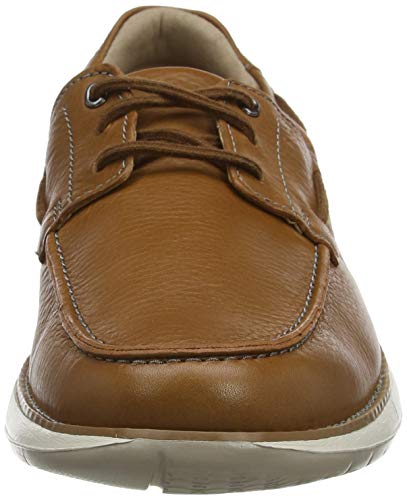 Clarks Un Pilot Lace, Zapatillas para Hombre, Marrón (Tan Leather Tan Leather), 42.5 EU