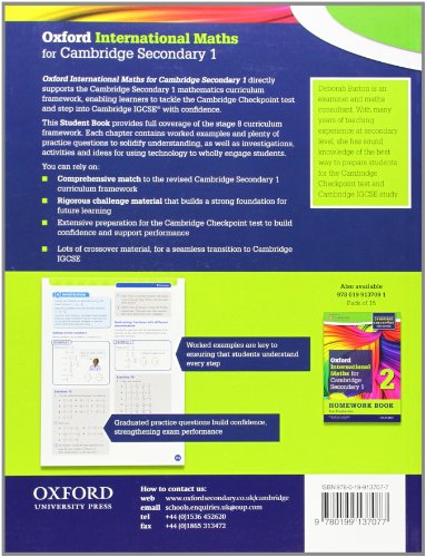 Complete mathematics for Cambridge IGCSE secondary 1. Checkpoint-Student's book. Per la Scuola media. Con espansione online: Cambridge Checkpoint and ... Maths for Cambridge Secondary 1)