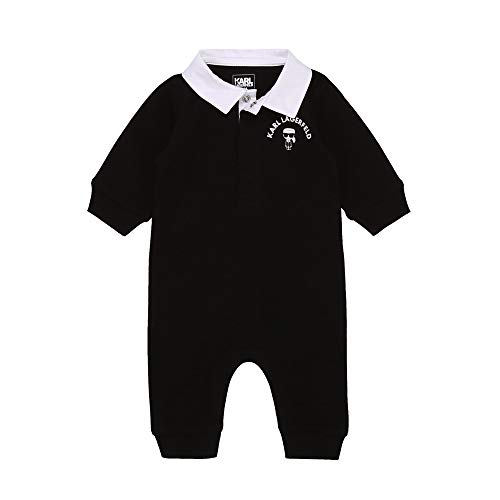 Conjunto bicolor de algodón KARL LAGERFELD KIDS BEBE NEGRO 12MESES