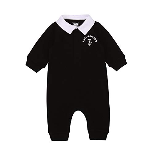 Conjunto bicolor de algodón KARL LAGERFELD KIDS BEBE NEGRO 12MESES