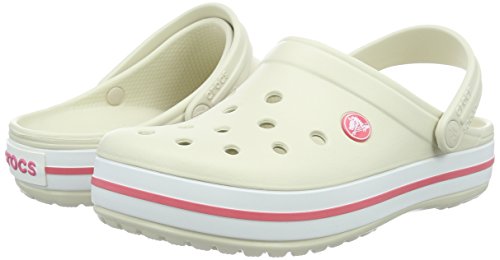 Crocs Crocband U, Zuecos Unisex Adulto, Beige (Stucco-Melon 1AS), 38-39 EU