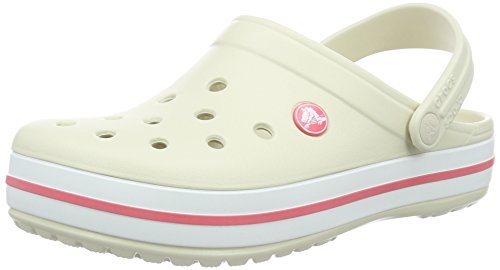 Crocs Crocband U, Zuecos Unisex Adulto, Beige (Stucco-Melon 1AS), 38-39 EU