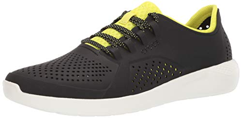 Crocs Men's LiteRide Pacer Sneaker | Comfortable Tennis Shoes for Men, Zapatillas Deportivas. para Hombre, Negro cítrico, 37 EU