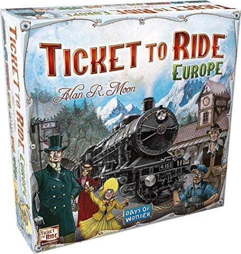 Days of Wonder Ticket to Ride Europe - Juego de Mesa de Estrategia sobre ferrocarriles (en inglés)