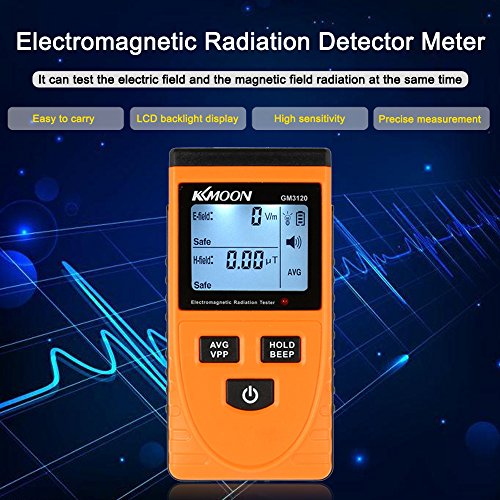 Digital LCD Detector de Radiación Electromagnética Medidor Dosímetro Tester Mostrador