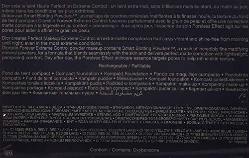 Dior - Fondo de maquillaje compacto alta perfección mate extremo & larga duración sublimador de la piel spf 20 pa+++/control de brillos