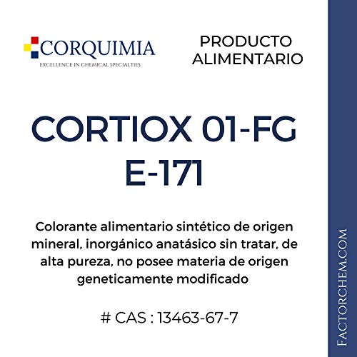 DIOXIDO DE TITANIO GRADO ALIMENTARIO/BIÓXIDO DE TITANIO ALIMENTARIO/CORTIOX 01-FG (1KG)