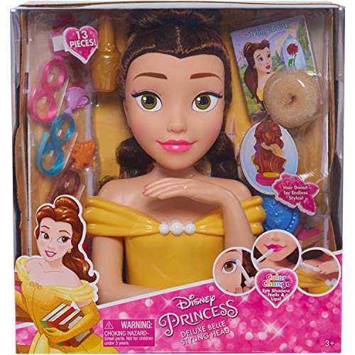 Disney Princess Belle Deluxe - Cabeza de peluquería