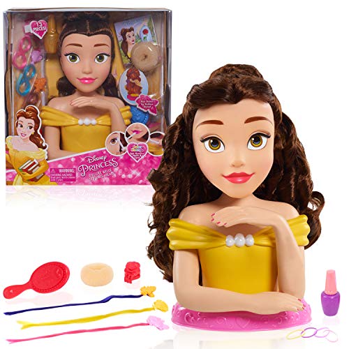 Disney Princess Belle Deluxe - Cabeza de peluquería