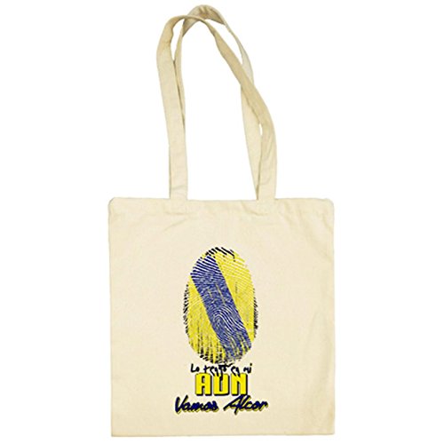 Diver Camisetas Bolsa de tela lo tengo en mi ADN Alcorcón fútbol - Beige, 38 x 42 cm