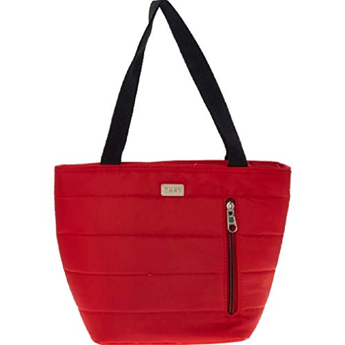 DKNY Bolsa de almuerzo aislada en rojo RRP £60.00