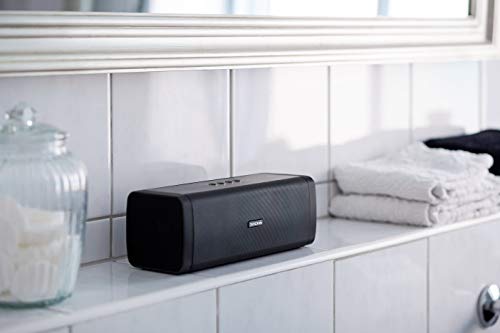 DOCKIN D Fine+ 50W Altavoz Portátil Inalámbrico, Impermeable IP55, Bluetooth 4.2 + EDR, hasta 14 Horas de Reproducción, Sonido de Alta Fidelidad y Estéreo, Powerbank, NFC, Negro, Diseñado en Alemania