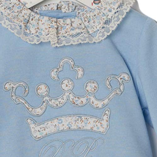 DOLCE PETIT - Conjunto Sudadera Y Braguita bebé-niños Color: Azul Talla: 1M