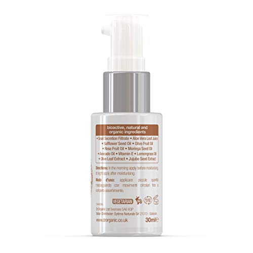 Dr Organic Serum facial Snail 30 ml