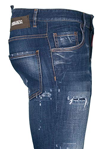 Dsquared2 vaqueros Skater hombre blu 52 EU