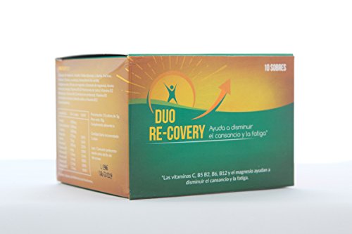 Duo Recovery (pack 10 sobres) -- RECUPERA LA ENERGÍA FÍSICA Y MENTAL Y AYUDA A PROTEGER EL HIGADO -- Con Vitaminas B12 B1 B2 B5 B6, Colina, Magnesio, Inositol, Vitamina C