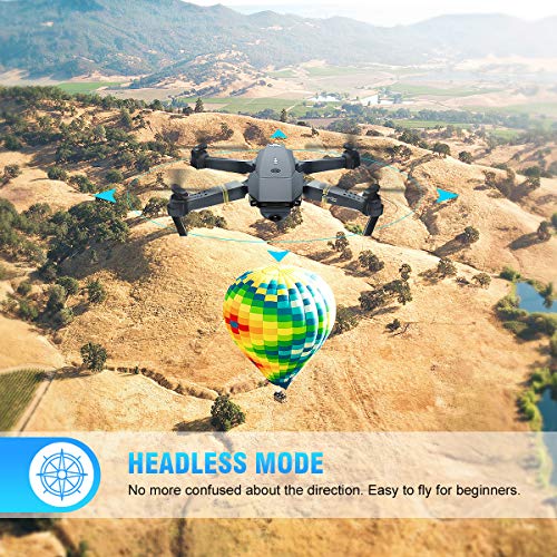 EACHINE E58 Drone con Camara HD 2.0MP 720p Wide Angel Drone con Camara Profesional Drone Video Profesional Drone para Niños WiFi App para iOS/Android