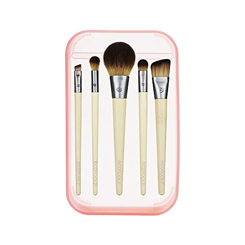 EcoTools® Start the Day Beautifully™ - Juego de brochas de maquillaje, color rosa