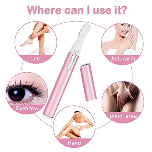 Eléctrica Depiladora de Cejas, Ceja Recortador para Mujer, Eyebrow Trimmer Mujer Depiladora Facial Para Facial Hair Remover Para Remodelar y Alisar Cejas