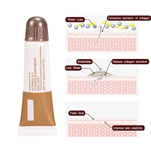 Eliminar Cicatrices Crema de Tatuaje anti cicatriz 10PCS/Set de maquillaje permanente del tatuaje Reparación Aftercare de recuperación de vitamina A y gel de crema ungüento