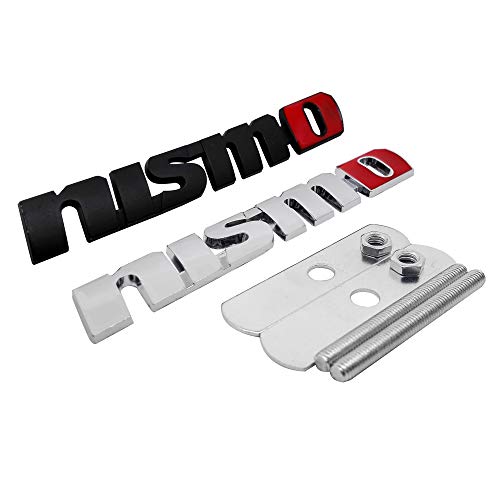 Emblema De La Parrilla 3D Del Frente Del AutomóVil, Pegatinas De Parachoques De La Parrilla Del Logotipo De ReposicióN AutomáTica, para Nissan 350z Nv200 Versa Np300 X-Trail Juke Nismo Qashqai Almera