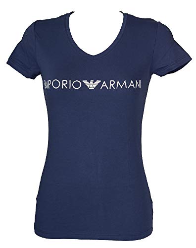 Emporio Armani T-Shirt Camiseta Mujer Cuello V Manga Corta artículo 163321 0P317