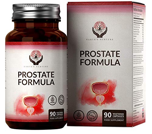 EN Formula para la Prostata 90 Capsulas Veganas | 8 Ingredientes Activos: Saw Palmetto, Hoja de Ortiga, Semilla de Calabaza y Zinc | Serenoa Repens para Apoyar la Salud de los Hombres | Sin OGM