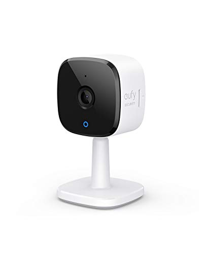 eufy Security 2K cámara IP WIFI de vigilancia enchufable para interiores, con función WLAN, reconocimiento de personas, asistente de voz, sensor de movimiento, visión nocturna,HomeBase No es necesario