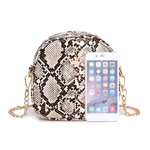 Fannyfuny bolsos para Mujer Bolso de Mano Elegante de Boda de Estampado Serpiente para Todos los Días de Fiesta Shoppers y Bolsos para Escuela Trabaja Viaja