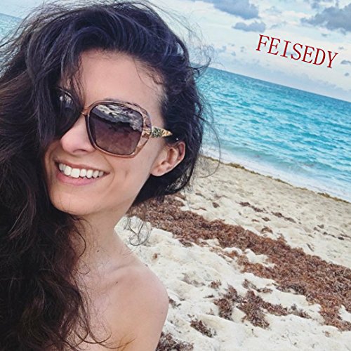 FEISEDY Gafas de sol para mujer clásicas Polarizadas Marco Compuesto Espumoso B2289