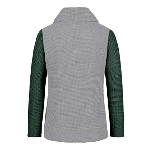 FELZ 2019 Moda Sudadera Caliente Mujer De Manga Larga Otoño e Invierno Pullover Suéter Irregular Prendas de Punto Collar de la Pila Jersey Suelto Abrigo Tallas Grandes Blusa Camisas