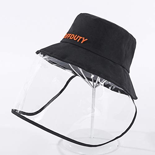 FEYTUO Cara Cubierta Anti-Escupir Sombrero Protector De La Cubierta A Prueba De Polvo Pescador Cap Anti-Niebla Manera De La Mujer del Sombrero del Cubo Ligero De Protección contra El Polvo