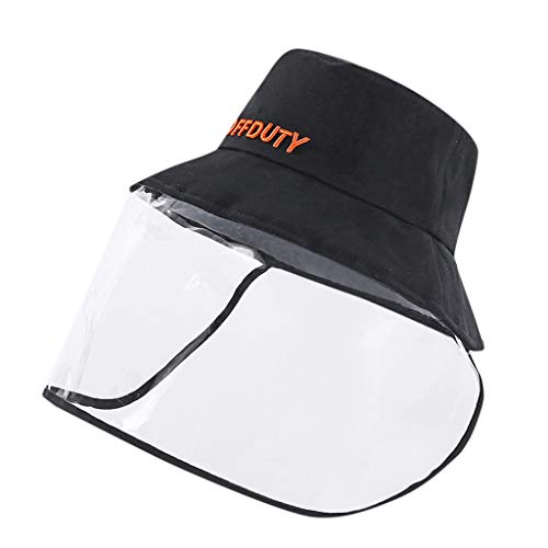 FEYTUO Cara Cubierta Anti-Escupir Sombrero Protector De La Cubierta A Prueba De Polvo Pescador Cap Anti-Niebla Manera De La Mujer del Sombrero del Cubo Ligero De Protección contra El Polvo