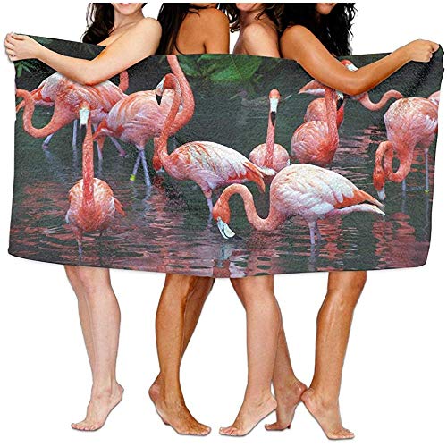 Flamingos Luxury Bath Towel Hotel & SPA Toalla Extra Absorbente 80x130cm / 32x52inch para Playa y baño