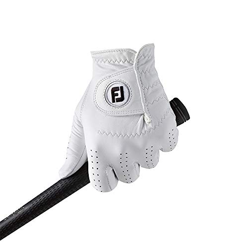 Footjoy CabrettaSof - Guantes para Hombre, Color Blanco, Talla S