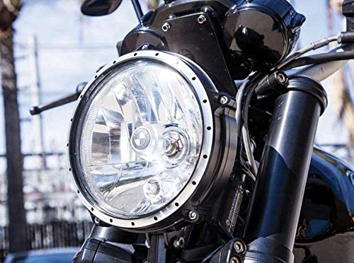 for RNineT 7" Faro Anillo de ajuste Lámpara Protector de cubierta de bisel 2017 2018 2019 2020 R Nine T R NINET R9T ABS Scramble