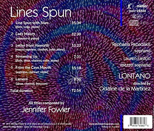 Fowler: Lines Spun [Raphaela Papadakis; Lauren Easton; Lontano; Odaline de la Martinez] [Metier: MSV 28588]