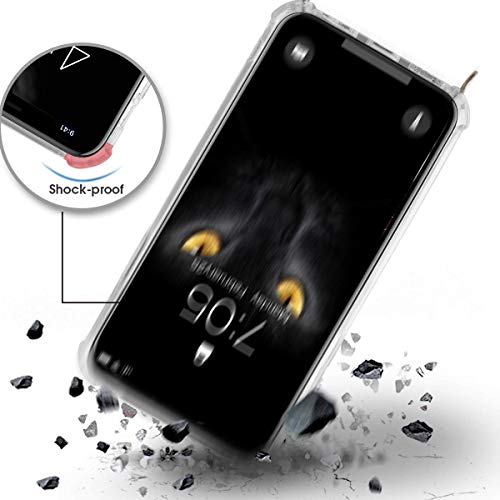 Funda Caler compatible con Huawei P30 Lite, funda de teléfono móvil, cadena, cordón, collar, cinta transparente, ultrafina, resistente a los arañazos [antigolpes] La carcasa de silicona