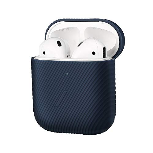 Funda Curva NATIVE UNION para AirPods - Elegante Funda con Textura de Silicona, Compatible con AirPods de Gen. 1 y Gen. 2 (Navy)