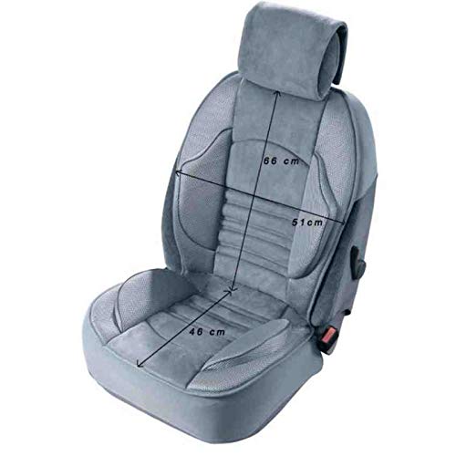 Funda de asiento delantero grande confort para Omega (B) Break (1994/07-2000/07), 1 pieza, color gris