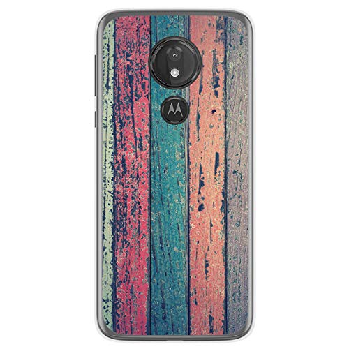 Funda Gel TPU para Motorola Moto G7 Power diseño Madera 10 Dibujos