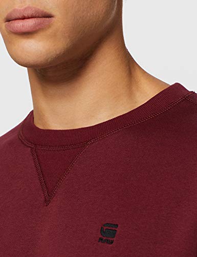 G-STAR RAW Premium Basic Sudadera, Rojo (Port Red C235-4608), Small para Hombre